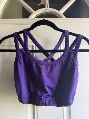 Kiava Endurance Sports Bra, purple. Large.